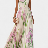 Calanthe Vestido Floral Plisado
