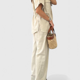 Lani Conjunto de Camisa y Pantalones de Dos Piezas Relaxed