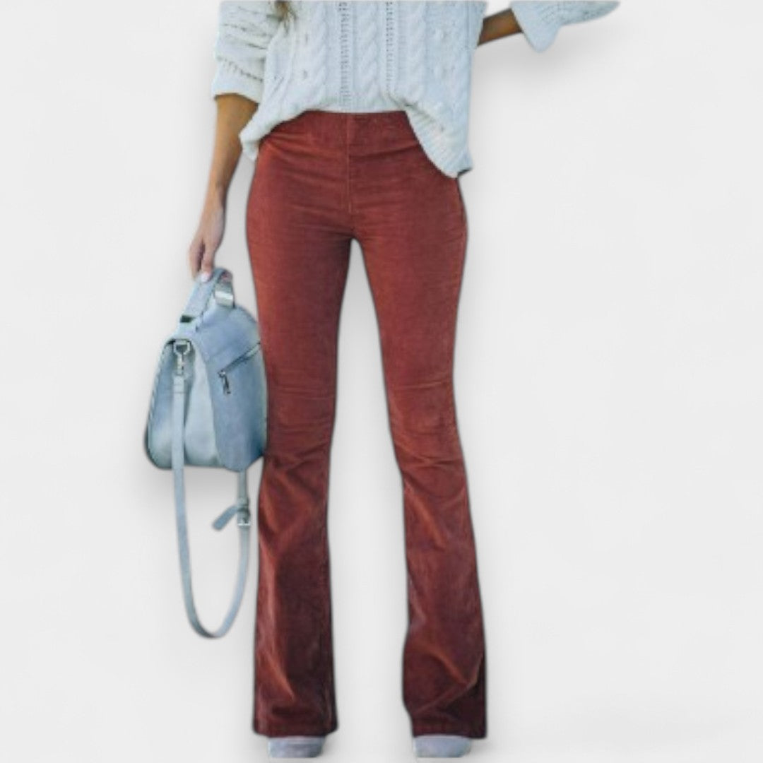 Violeta | Pantalones acampanados de pana