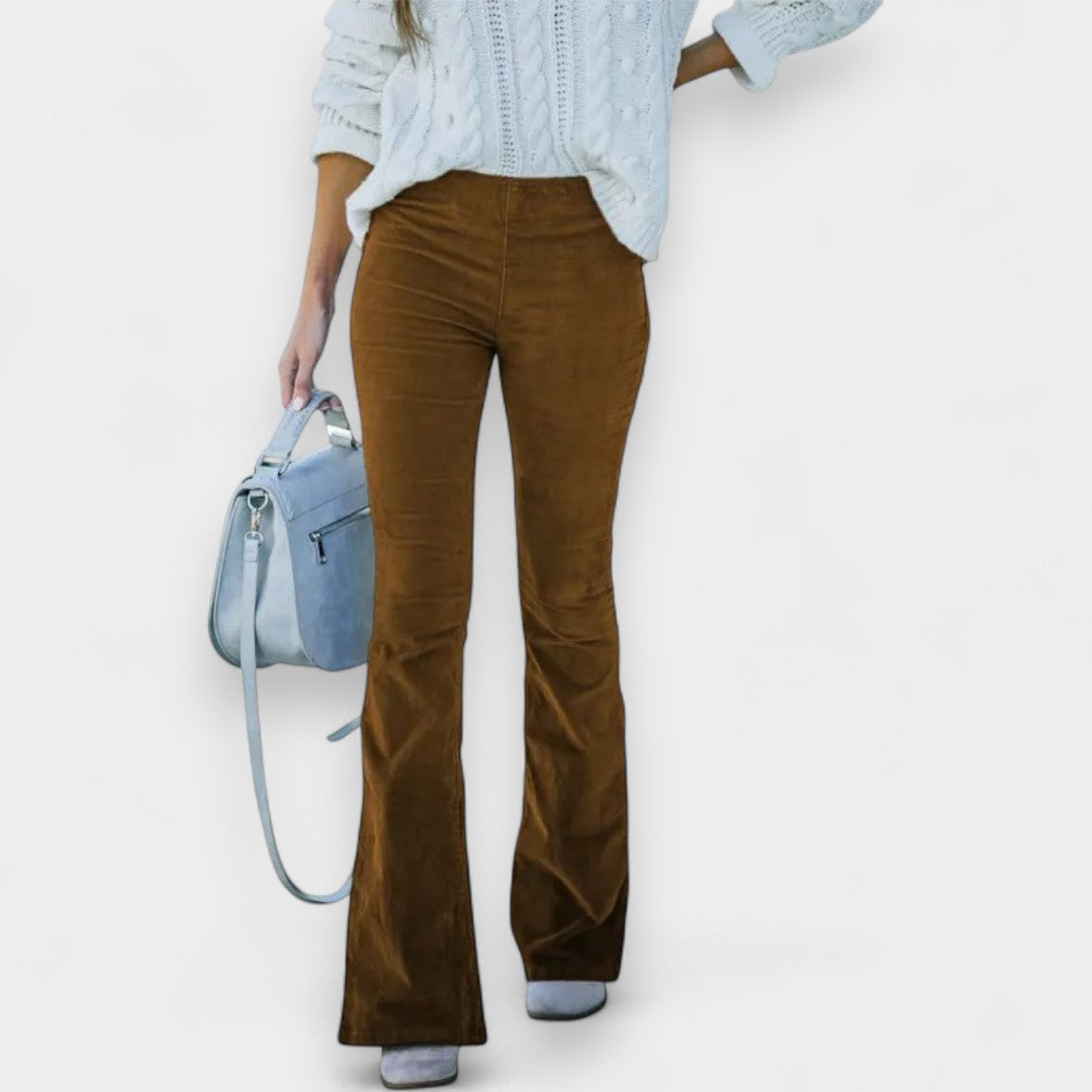 Violeta | Pantalones acampanados de pana