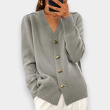 Elena | Cárdigan Elegante con Botones en Forma de Corazón