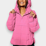 Montserrat – Chaqueta Impermeable Extragrande con Capucha y de Estilo Sudadera