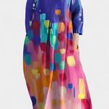 Anne Vestido de Malla con Escote en V