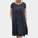 Nelia™ - Vestido de verano con cuello redondo y bonito estampado