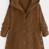 Taia Abrigo de Pana con Capucha