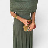 Jessamy Vestido Maxi Tie-Dye de Un Hombro