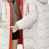 Belle Abrigo de Invierno con Cremallera y Capucha