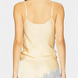 Mirren Conjunto de Satén con Camiseta y Falda Midi