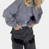 Lulu Chaqueta Casual Minimalista