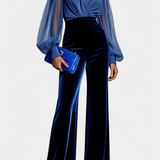 Analisse Mono de Escote en V con Pierna Ancha