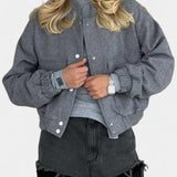 Lulu Chaqueta Casual Minimalista