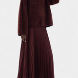 Gia Conjunto Oversized de Suéter y Falda Midi