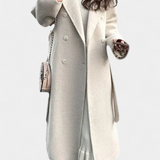 Nadiana Trench Largo con Diseño Atemporal