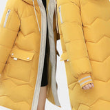 Belle Abrigo de Invierno con Cremallera y Capucha