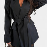 Demelza Conjunto de Blazer Oversized y Pantalones con Encaje Floral