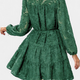 Soreia Vestido Camisero de Botones con Manga Larga Texturizada