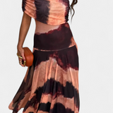 Jessamy Vestido Maxi Tie-Dye de Un Hombro