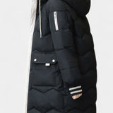 Belle Abrigo de Invierno con Cremallera y Capucha