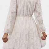 Soreia Vestido Camisero de Botones con Manga Larga Texturizada