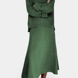 Patricia Conjunto de Suéter de Cuello Alto y Falda Maxi