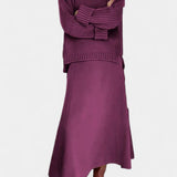 Patricia Conjunto de Suéter de Cuello Alto y Falda Maxi