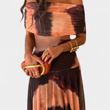 Jessamy Vestido Maxi Tie-Dye de Un Hombro