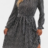 Evabeth Vestido Midi Plisado de Leopardo