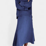 Patricia Conjunto de Suéter de Cuello Alto y Falda Maxi