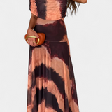 Jessamy Vestido Maxi Tie-Dye de Un Hombro