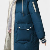 Belle Abrigo de Invierno con Cremallera y Capucha