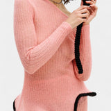 Stormi Conjunto de Falda de Punto con Bordes Volantes