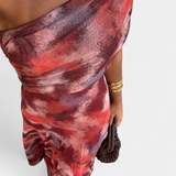 Jessamy Vestido Maxi Tie-Dye de Un Hombro