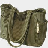 Tilda – Bolsa tote acanalada con detalle de cordón
