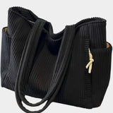 Tilda – Bolsa tote acanalada con detalle de cordón