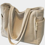 Tilda – Bolsa tote acanalada con detalle de cordón