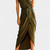 Clarissa Vestido Midi Envolvente