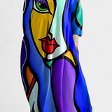 Anne Vestido de Malla con Escote en V