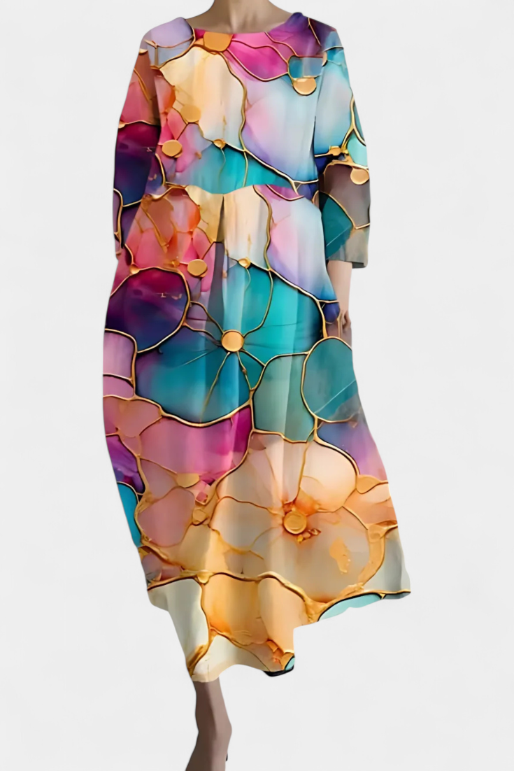 Anne Vestido de Malla con Escote en V