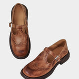 VELDA | ELEGANTES MARY JANES DE CUERO