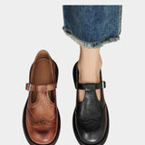 VELDA | ELEGANTES MARY JANES DE CUERO