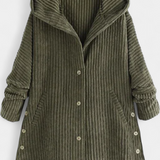 Taia Abrigo de Pana con Capucha